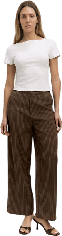 The Mariah Pants | Pinstripe Trousers