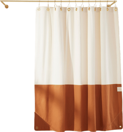 The Orient Canvas Shower Curtain