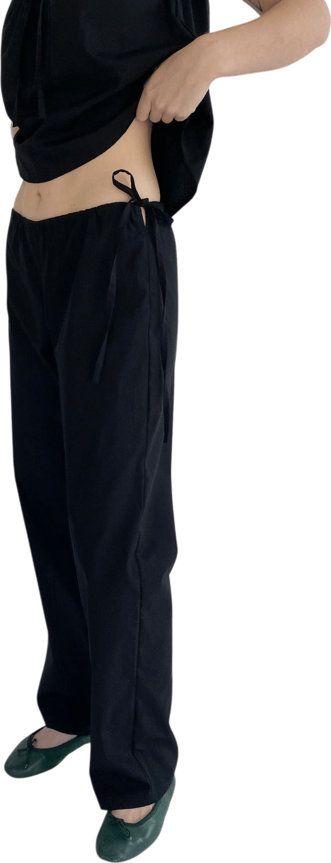 Brooke Callahan Tie Pants - Black
