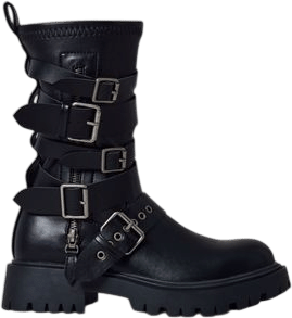 azalea wang spirdy buckle boot