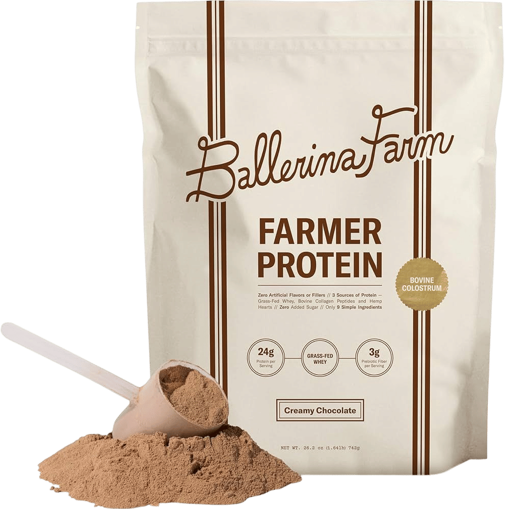 ballerina farms chocolate protein powder