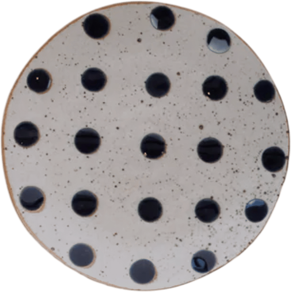 Nordal Grainy Cake Plate - Polka Dots