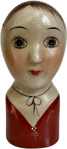 Vintage Scandinavian Porcelain Woman’s Bust