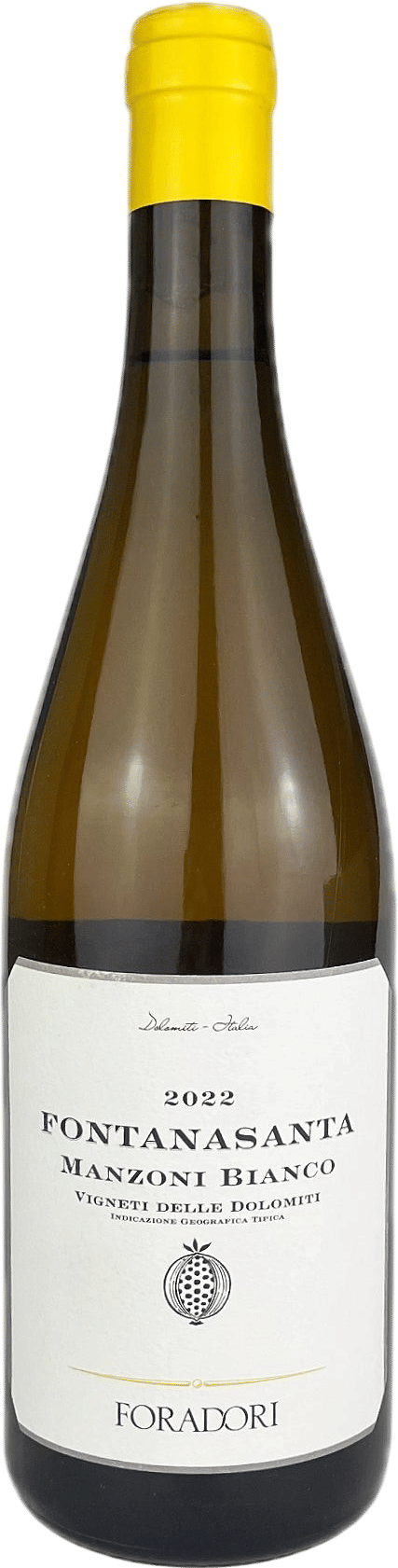 Foradori Fontanasanta, Manzoni Bianco, Vigneti delle Dolomiti