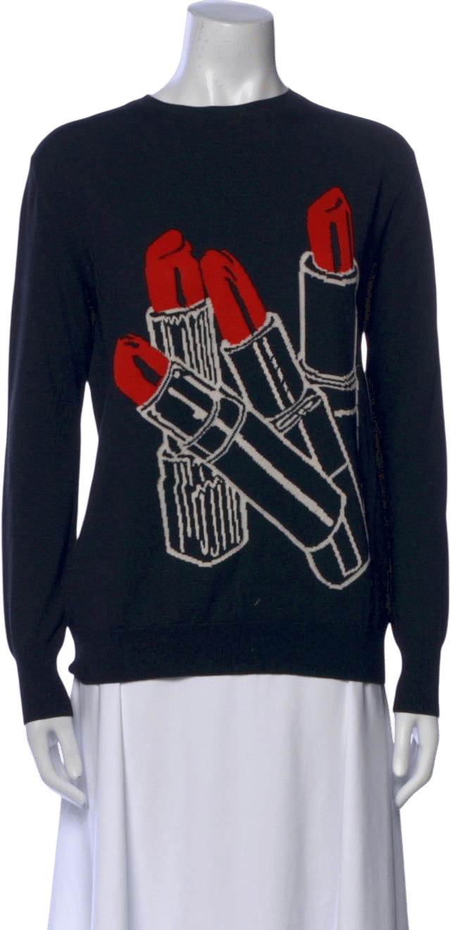Stella McCartney Virgin Wool Graphic Print Sweater