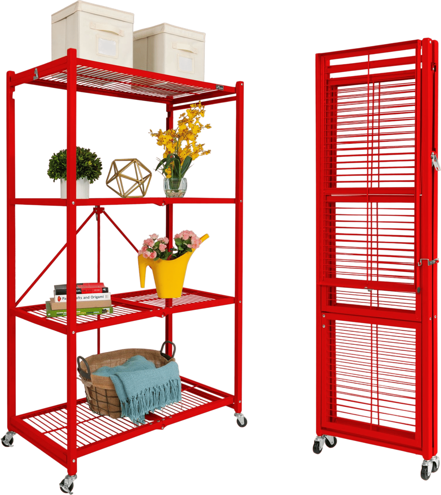 Origami R5 4-Shelf Foldable Storage Rack
