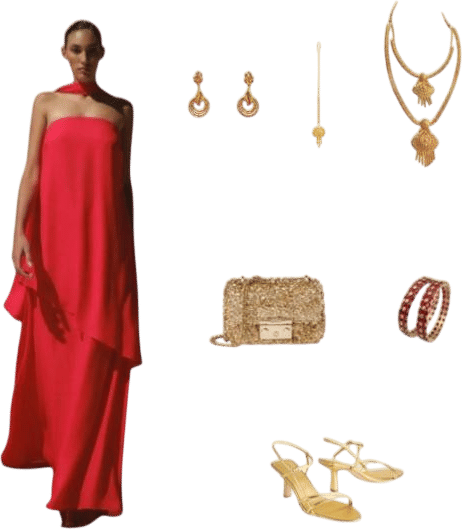 Baobab El Maxi Dress Red