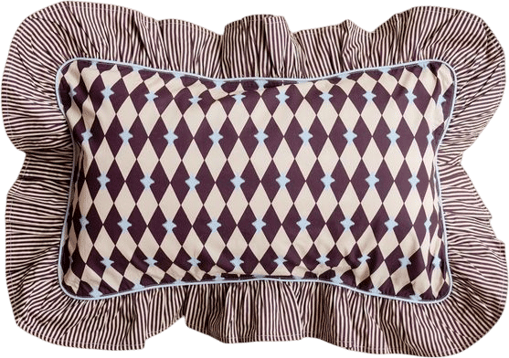 Cotton Cushion Cover - Diamond Pattern