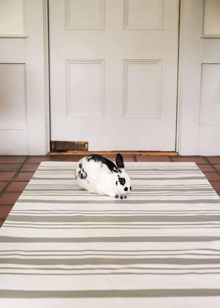DIY: The Swedish-Striped Canvas Floorcloth