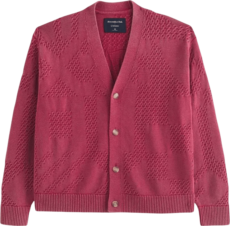 Abercrombie & Fitch x Sperry 100% Cotton Cardigan