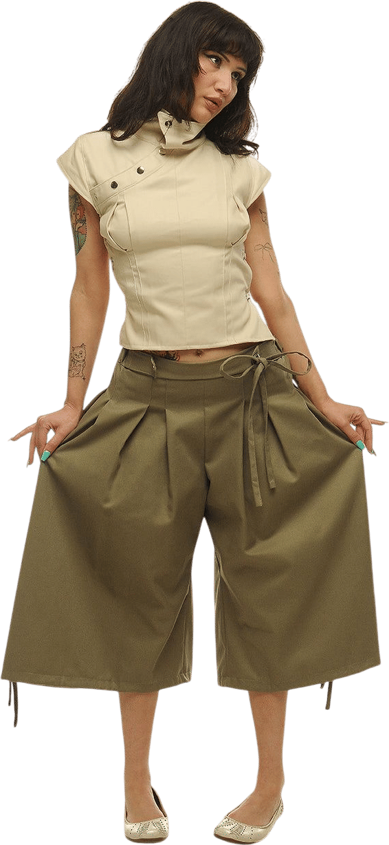 Shop Tiar Box Pleat Culottes