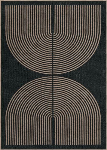 Lahome Modern Rainbow Easy Jute Rug 5x7