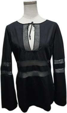 Gianfranco Ferre Women's Vintage Cotton Mesh Blouse (Large)