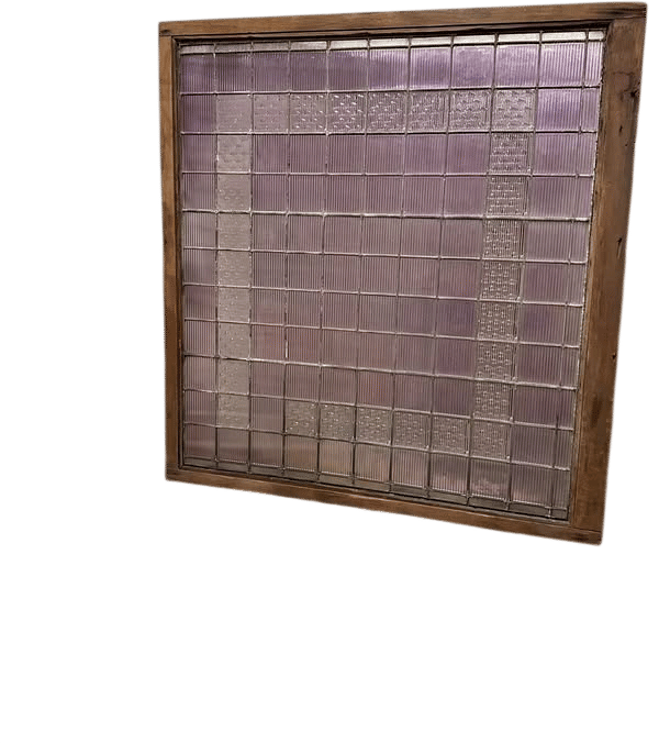 Vintage Frank Gehry Textured Glass Window Panel