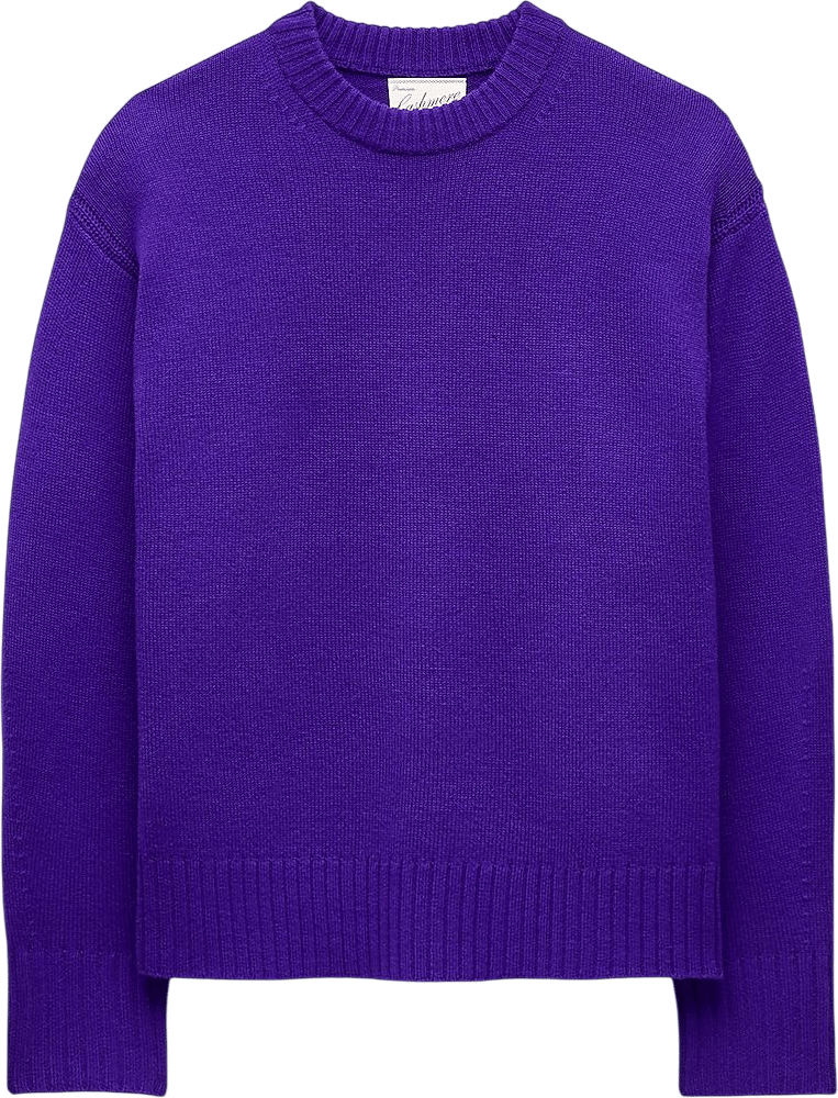 Oversized Cashmere Crewneck Sweater