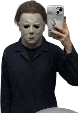 Michael Myers with Hailey Bieber Phone Case