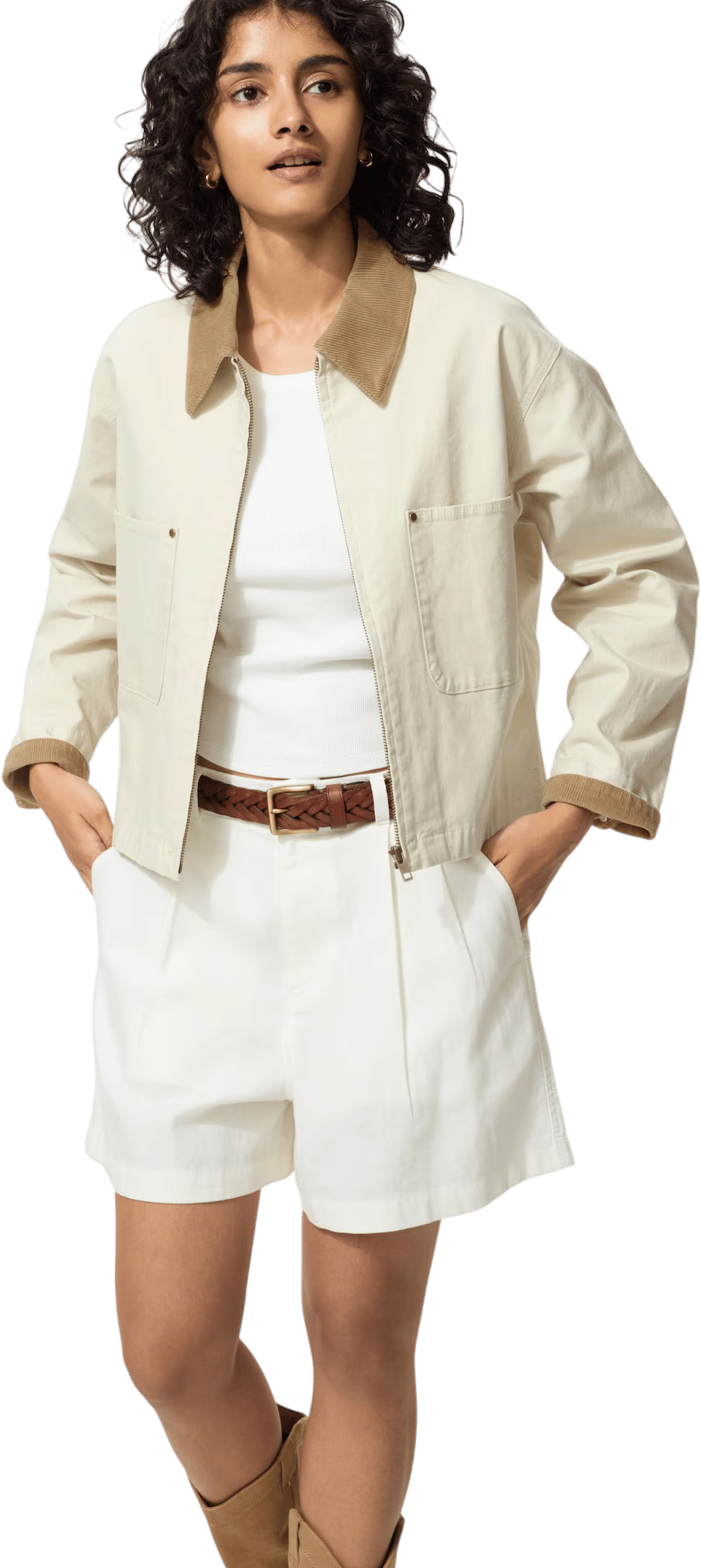 Uniqlo Zip-Up Short Jacket