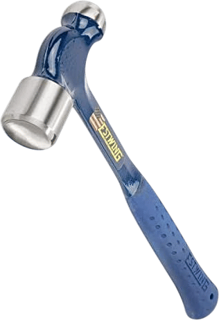 ESTWING Ball Peen Hammer - 32 oz Metalworking Tool with Forged Steel Construction & Shock Reduction Grip - E3-32BP