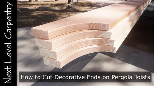 How to Cut Decorative Ends on Pergola Joists
