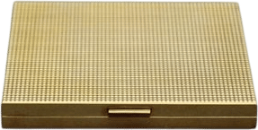 Vintage 1950s French Gold Tone Cigarette Case