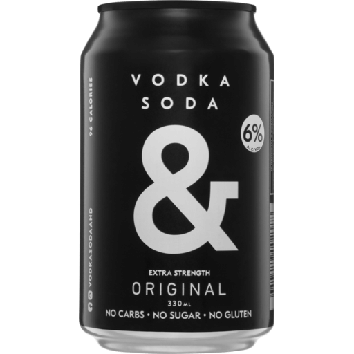 Ampersand Vodka Soda Original Extra Strength Can