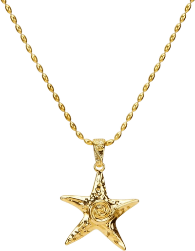 Gold Starfish Necklace