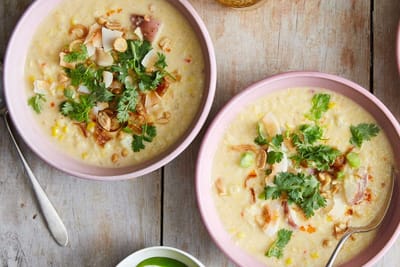Spicy Corn and Coconut Soup Recipe