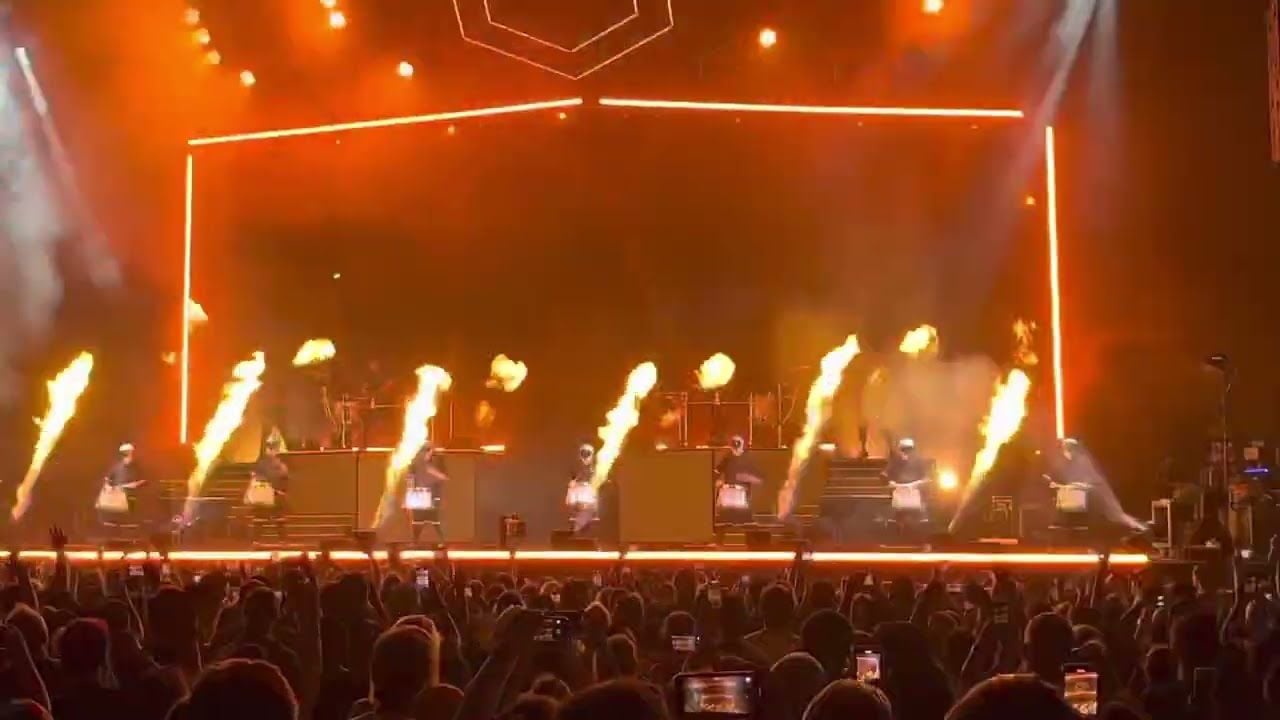Odesza drumline entrance