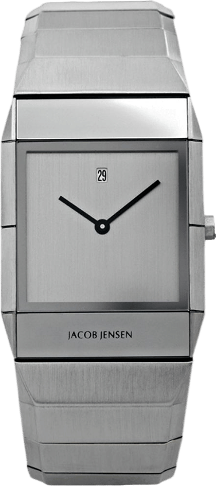 Jacob Jensen Sapphire Series 552 Stainless Steel Rectangle Quartz Watch