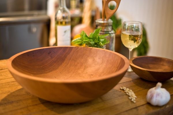 Cherry Wood Salad Bowl 12"