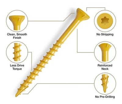 T-25 Torx Star Drive Screws