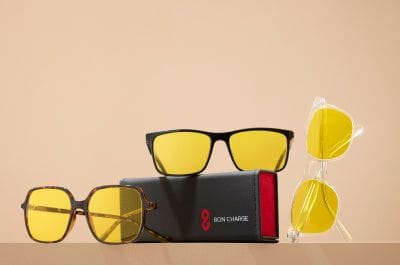 bon charge light sensitivty glasses