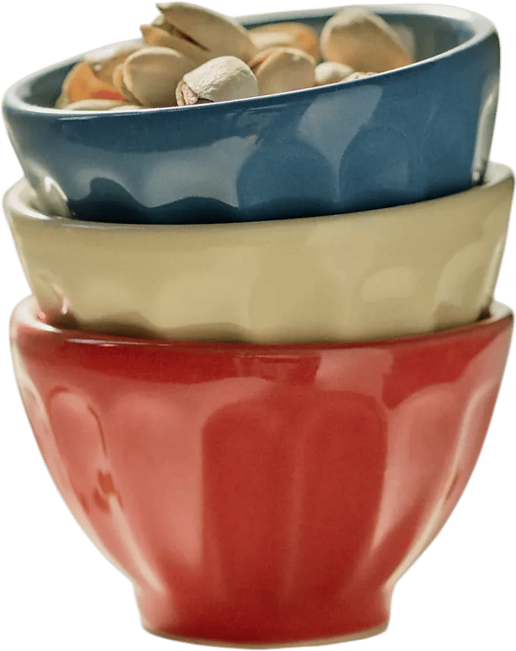 Anthropologie Latte Stoneware Mini Bowl, Set of 4