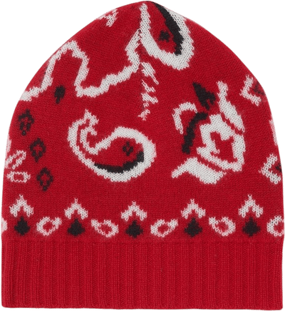 Bandana Jacquard Cashmere Beanie