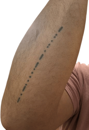 morse code tattoo