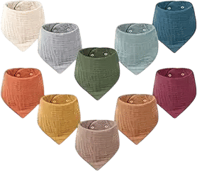 Muslin Baby Dribble Bibs