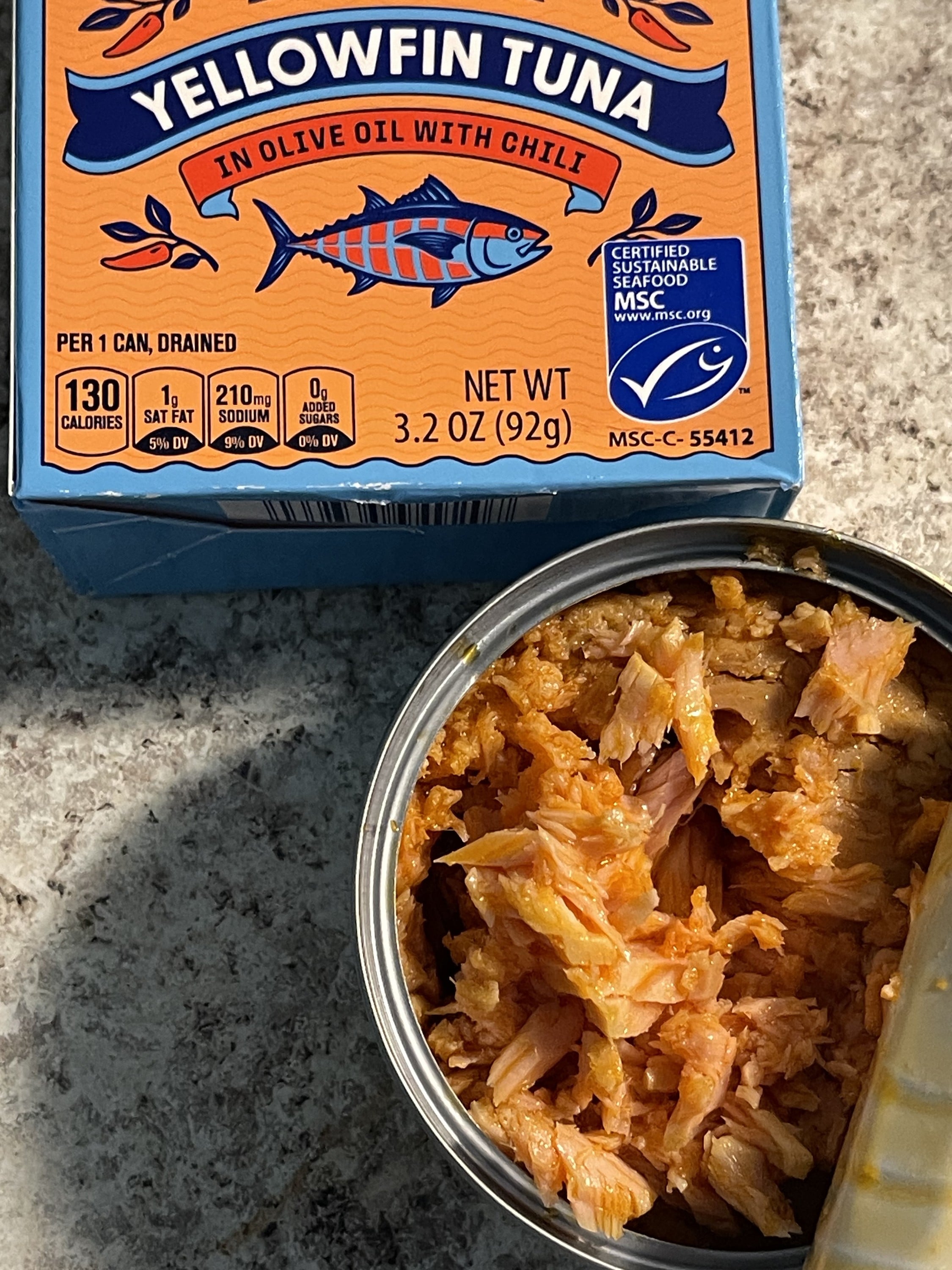 Yellowfin Tuna in Olive Oil with Chili