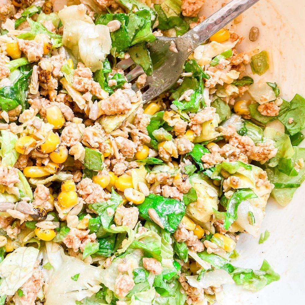Turkey taco salad (by Caro Chambers)