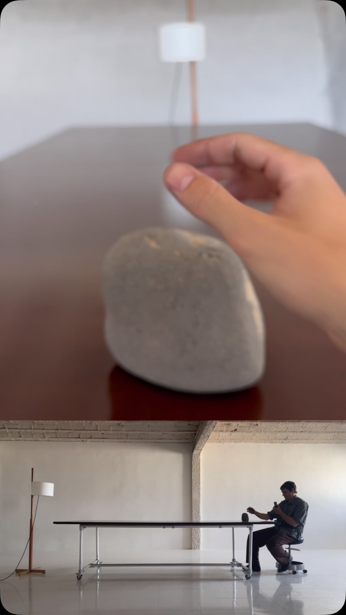Marc Coderch Naked Stone Lamp