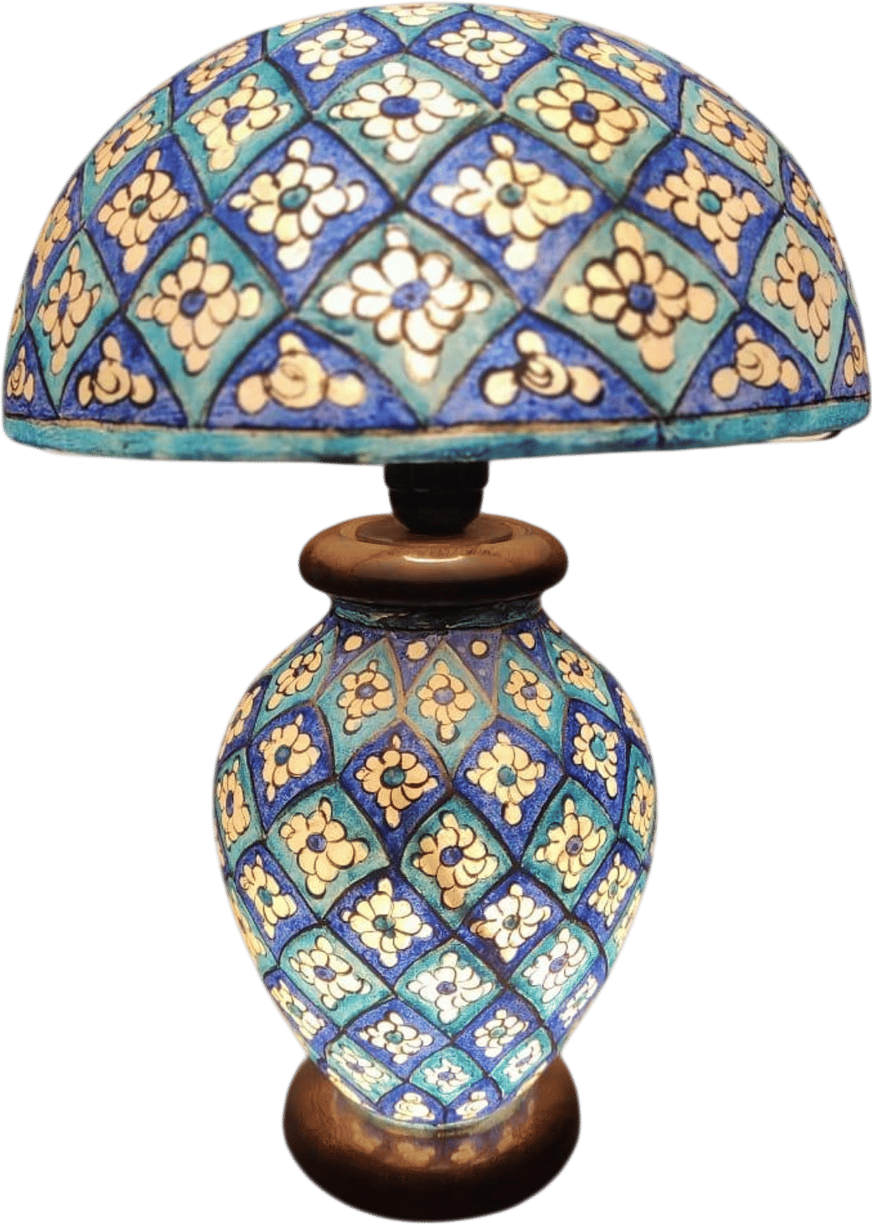 pakistani handcrafted camel skin lamp