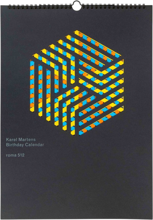 Karel Martens: Perpetual Birthday Calendar