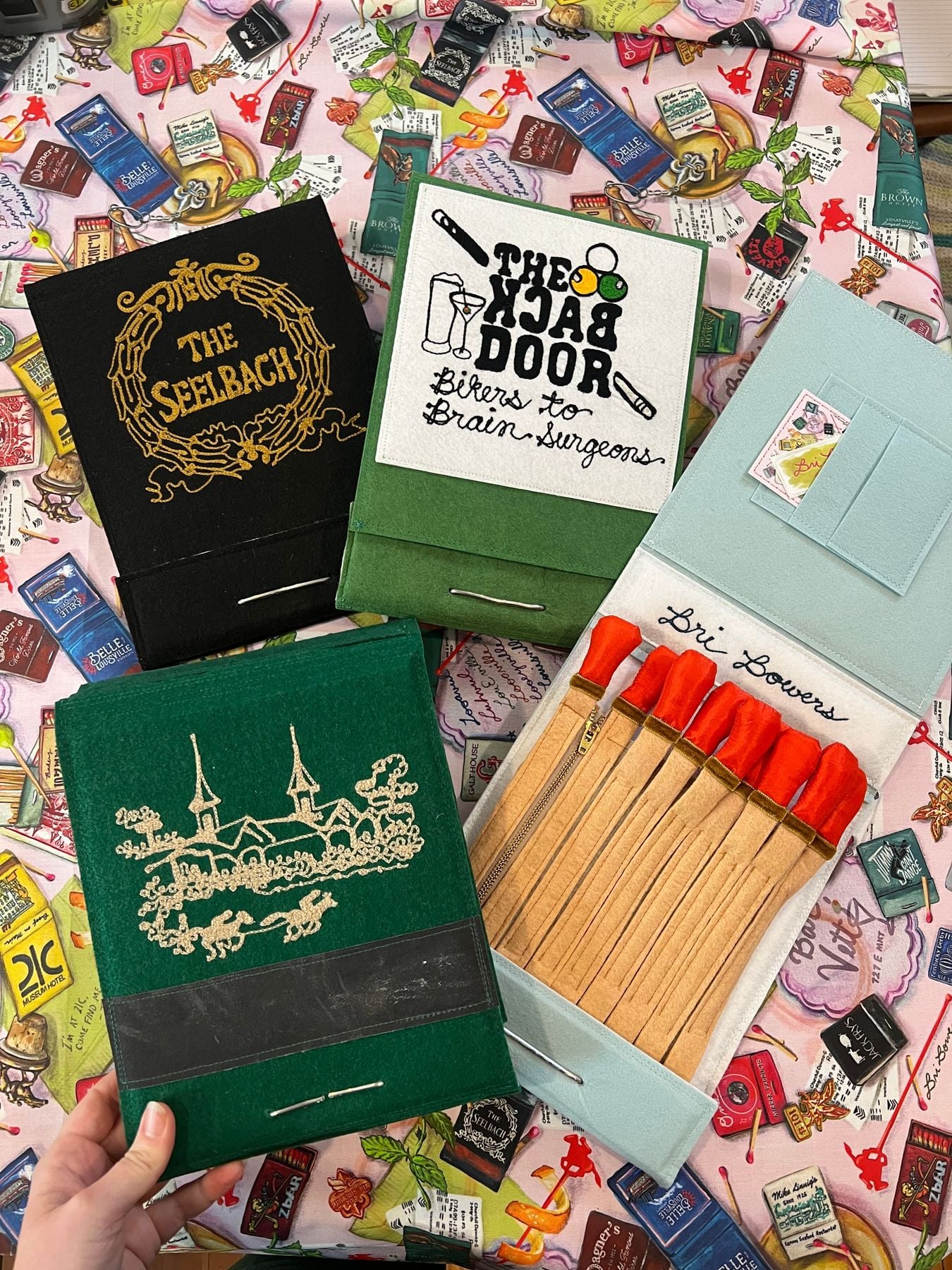 Custom Matchbook Clutch Bag