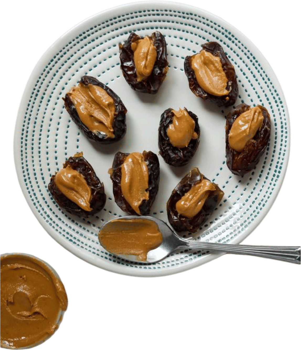 Smashed Dates with Peanut Butter and Chocolate