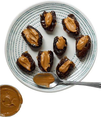 Smashed Dates with Peanut Butter and Chocolate Recipe