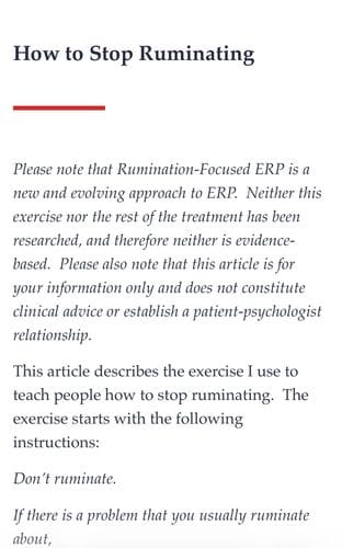 How to Stop Ruminating (Dr. Michael J. Greenberg)