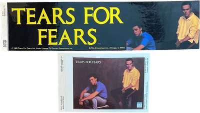 Vintage Tears for Fears Hit Parade Bumper Sticker