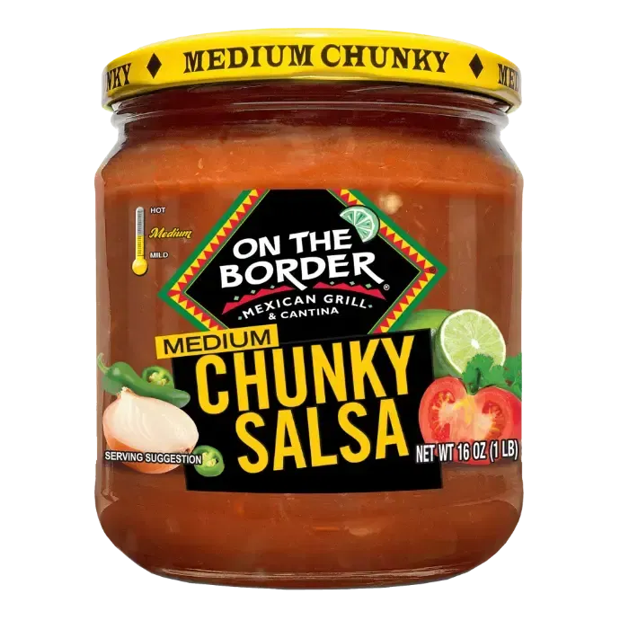 On the Border medium chunky salsa