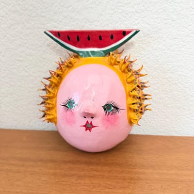 Vintage Mexican Coconut Mask