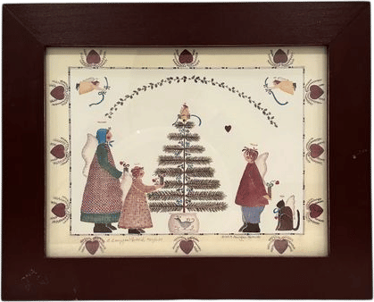 signed holiday print