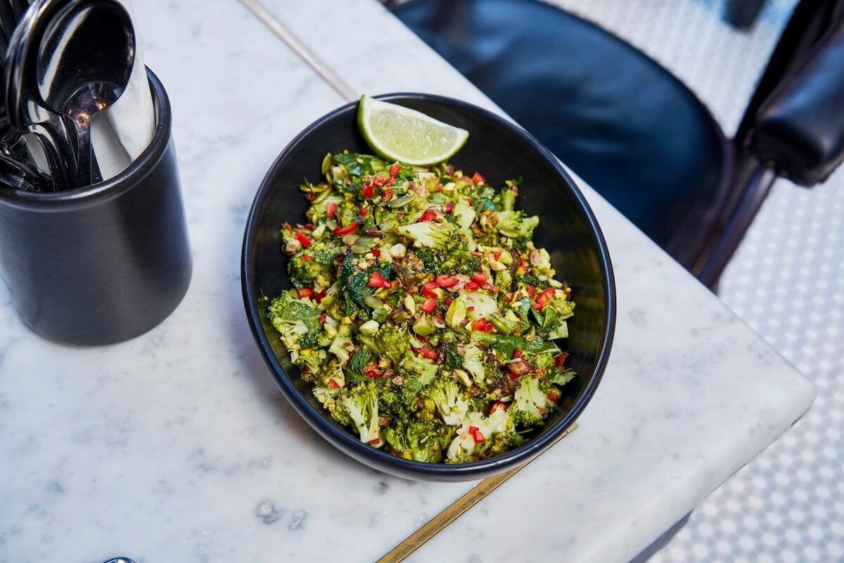 Dishoom's broccoli chilli salad is a must